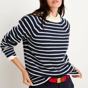 Alex Mill | Freja Sweater in Ivory/Indigo